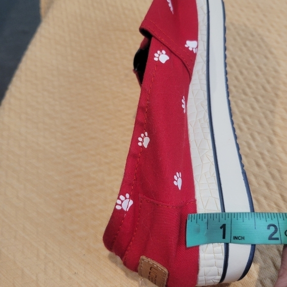 Tiosebon size 9 red cat lovers slip on shoes - Picture 9 of 9